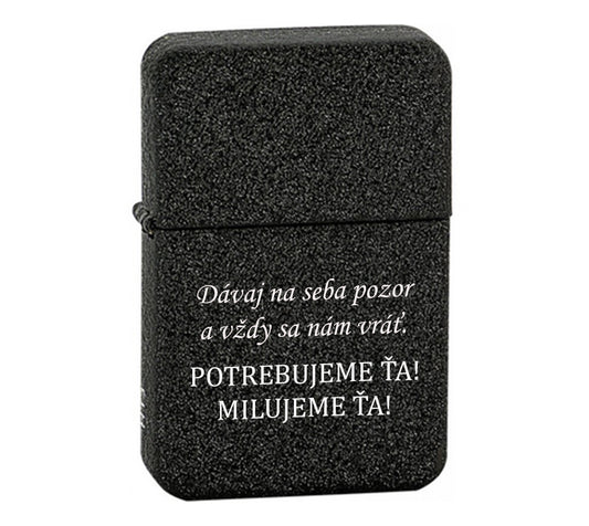 Benzínový zapaľovač ZAP040- Dávaj na seba pozor