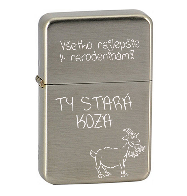 Benzínový zapaľovač ZAP043- Všetko najlepšie k narodeninám