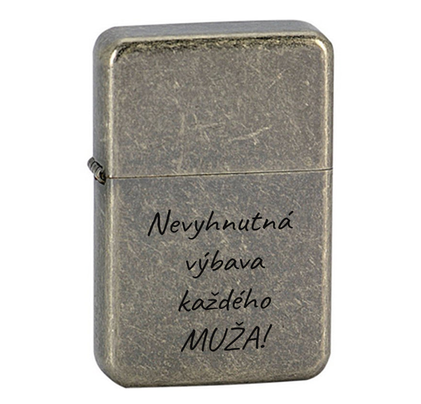 Benzínový zapaľovač ZAP042- Nevyhnutná výbava každého muža
