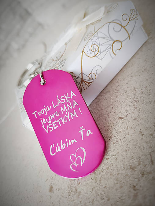 Kľúčenka P001-Ľúbim ťa
