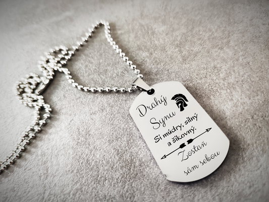 Prívesok s retiazkou T032- Pre syna