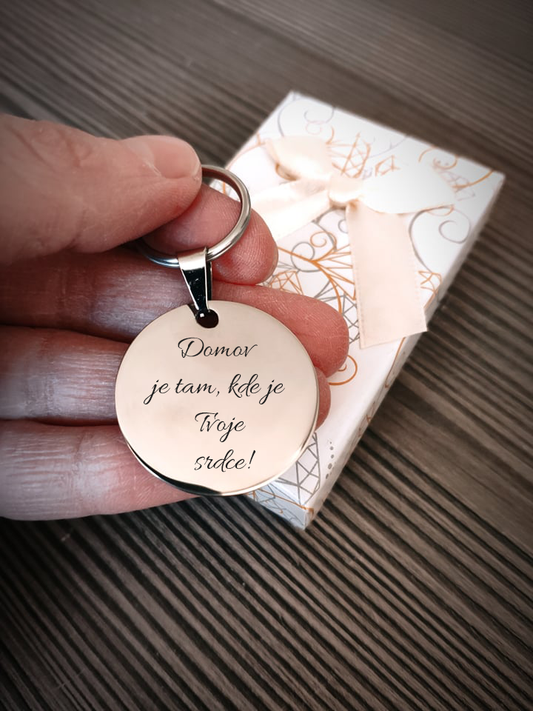 Kľúčenka P030-Domov je tam, kde je tvoje srdce