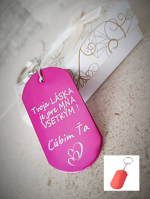 Kľúčenka P001-Ľúbim ťa