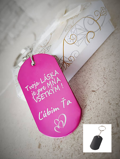 Kľúčenka P001-Ľúbim ťa