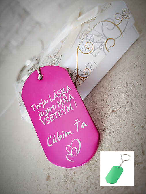 Kľúčenka P001-Ľúbim ťa