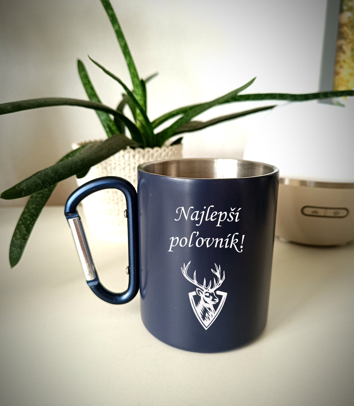 Nerezový hrnček S011-Najlepší poľovník
