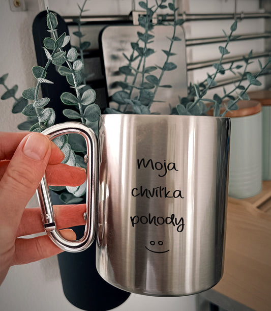 Nerezový hrnček S011-Moja chvíľka pohody