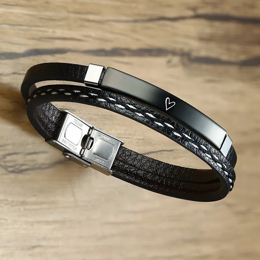 Náramok N001-č-Srdce / Nekonečno