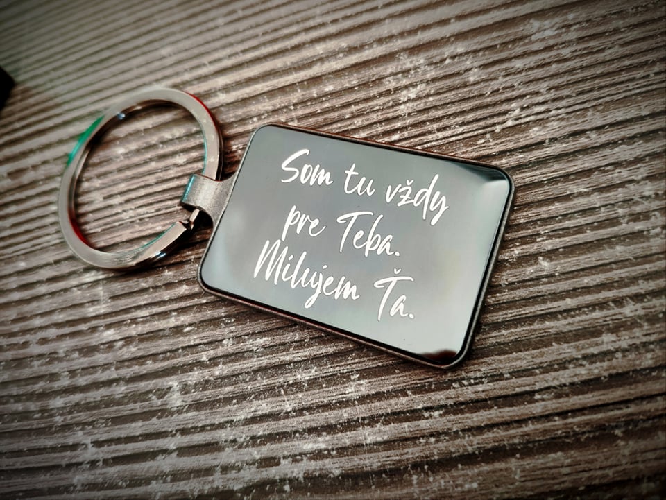 Kľúčenka P040-Milujem ťa / Ľúbim ťa
