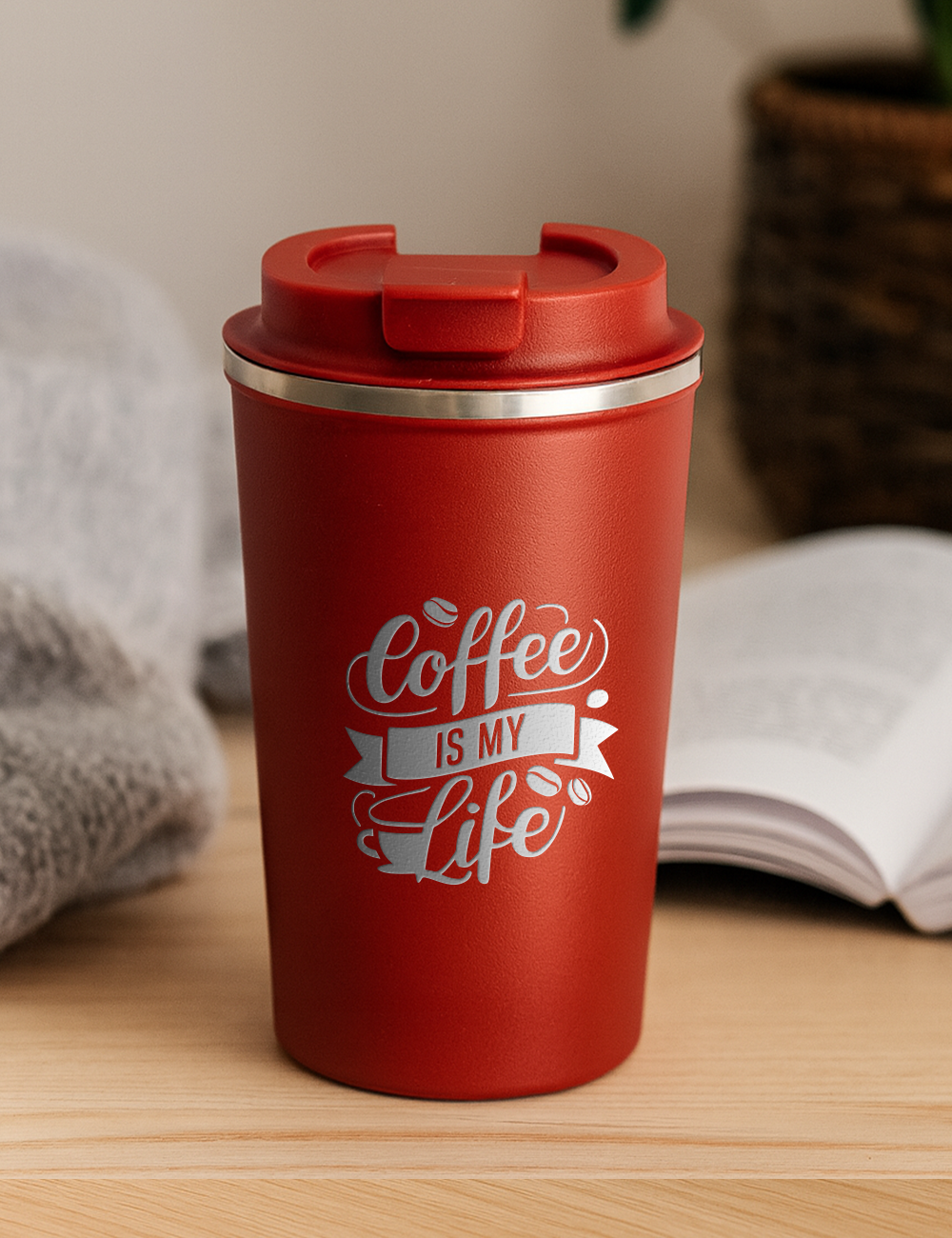 Nerezový termohrnček S012- Coffee is my life