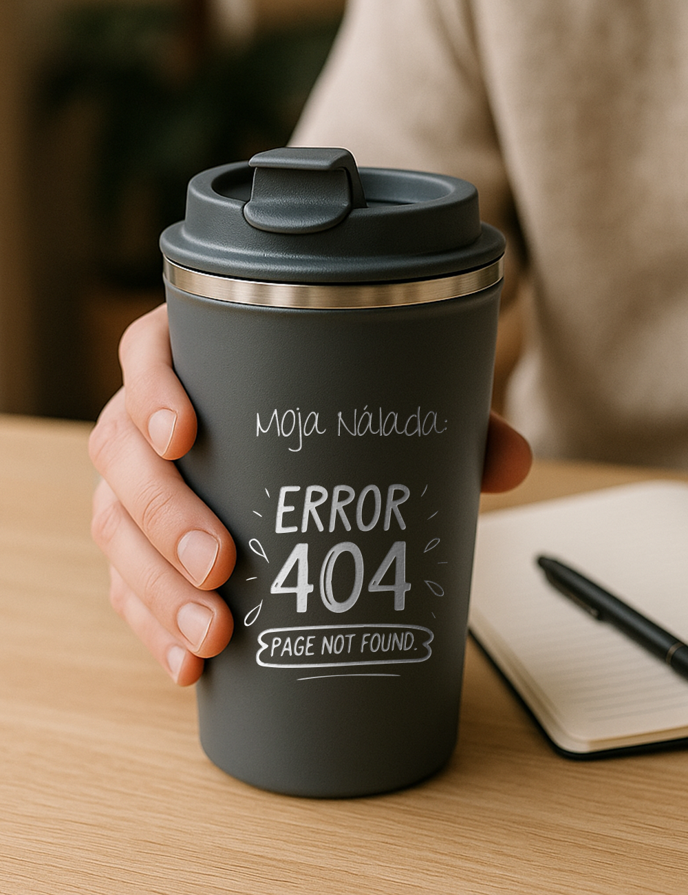 Nerezový termohrnček S012- ERROR 404