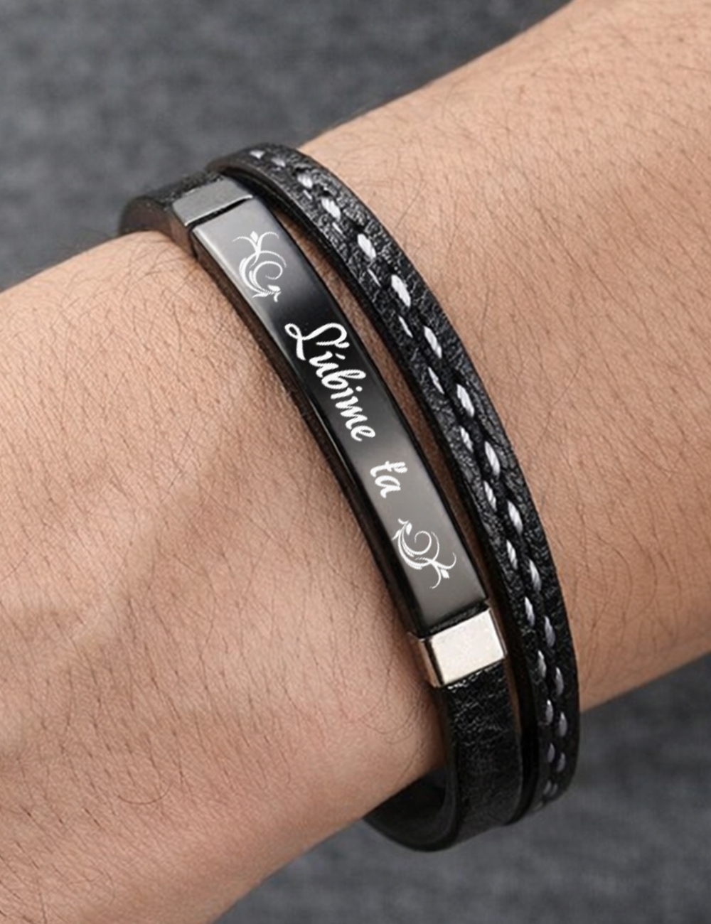 Náramok N001-Milujem ťa / Ľúbim ťa / Ľúbime ťa