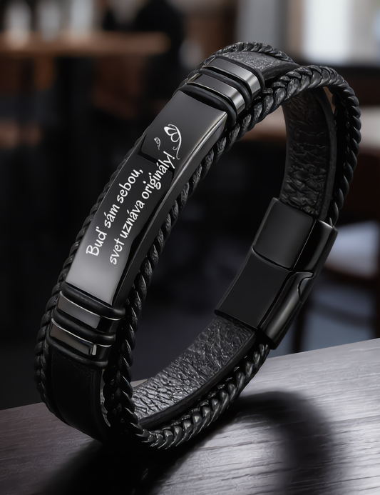 Náramok N004- Buď sám/ sama sebou, svet uznáva originály