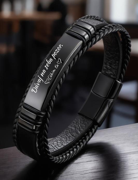 Náramok N004 - Ľúbim ťa / Milujem ťa