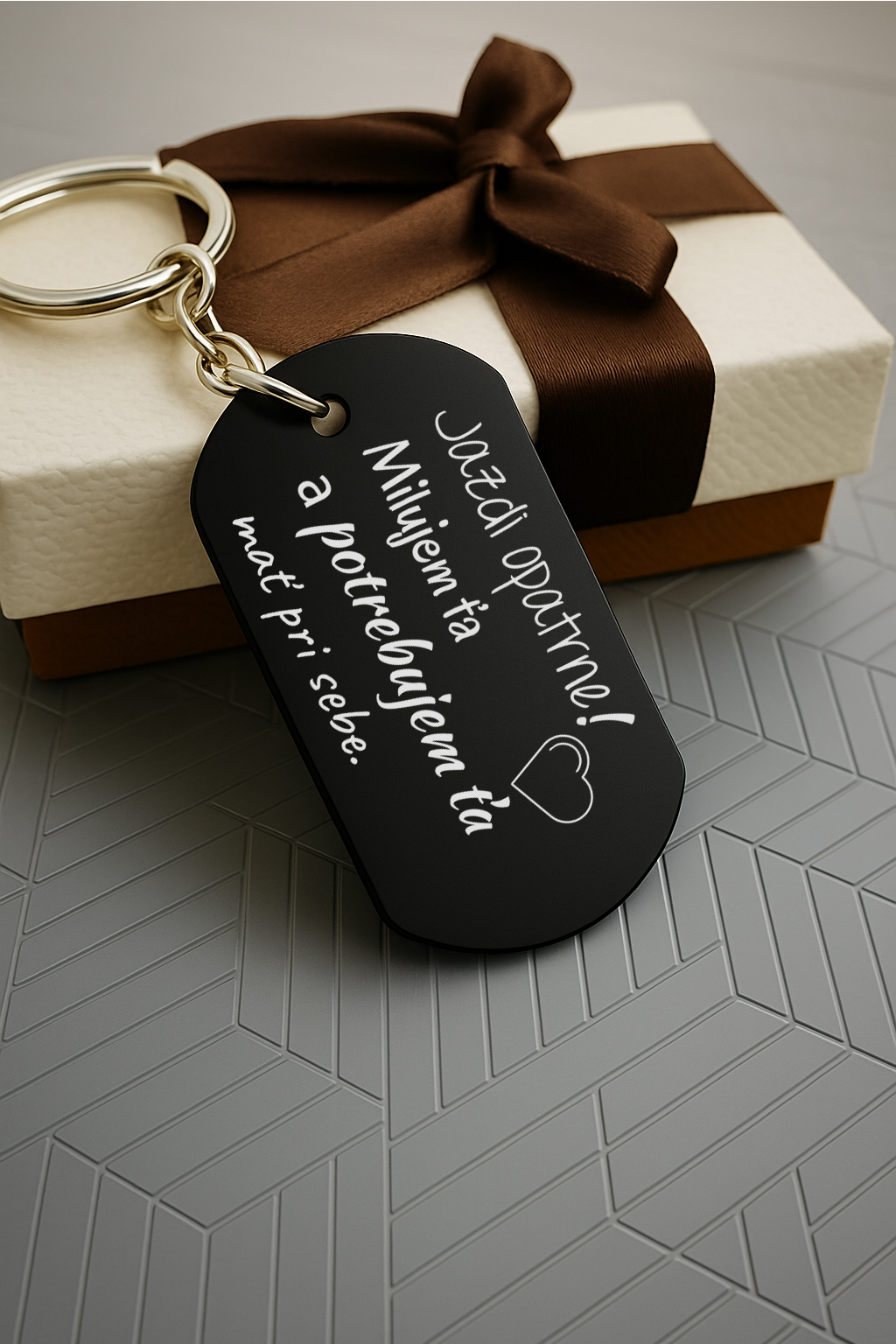 Kľúčenka P001-Jazdi opatrne