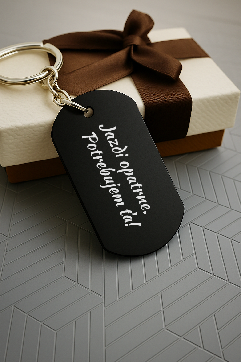 Kľúčenka P001-Jazdi opatrne