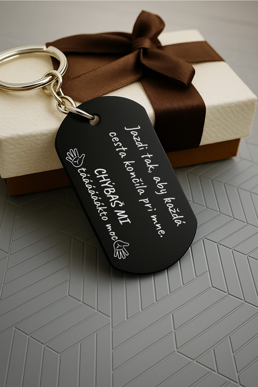 Kľúčenka P001-Jazdi opatrne