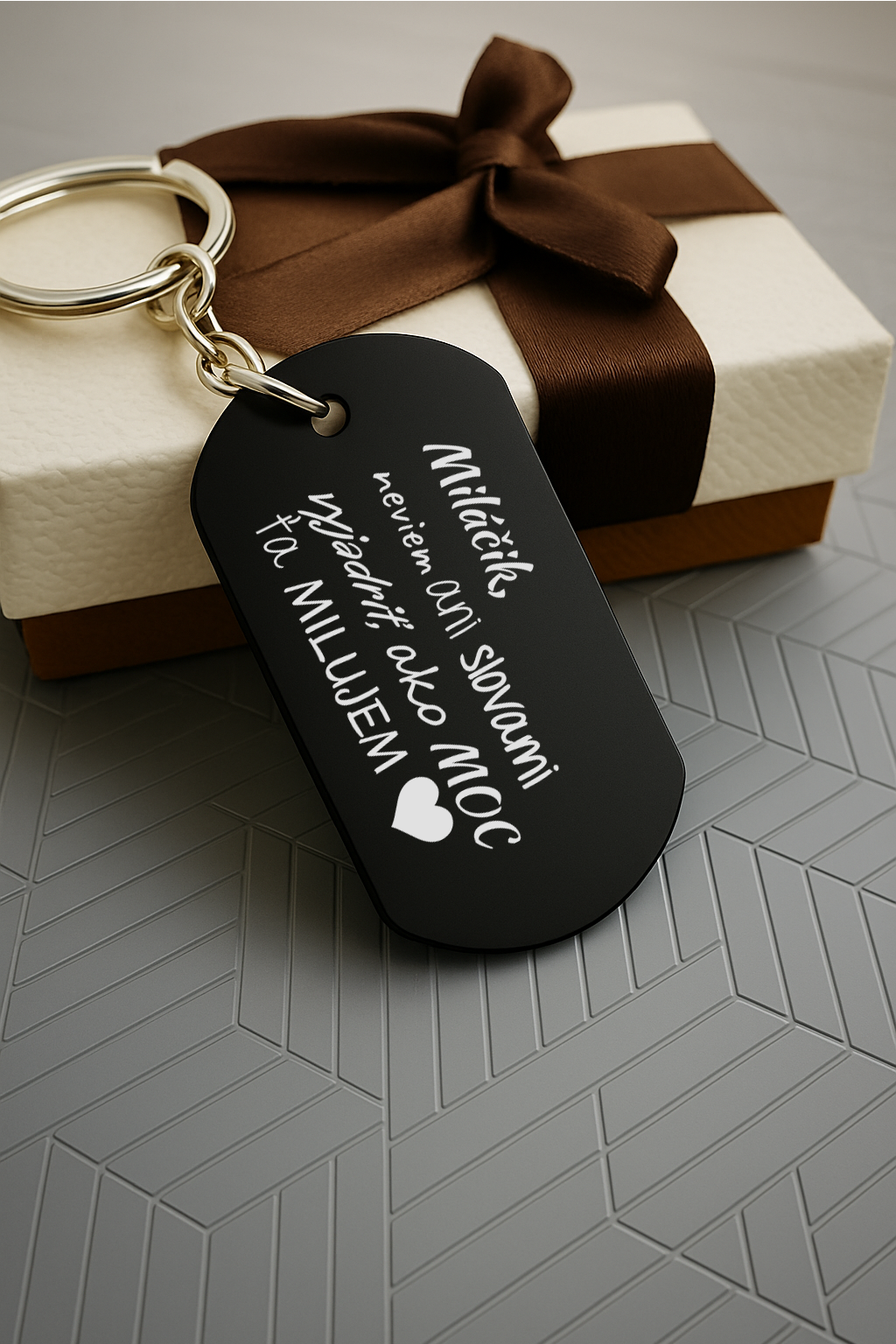 Kľúčenka P001-Milujem ťa/ Ľúbim ťa