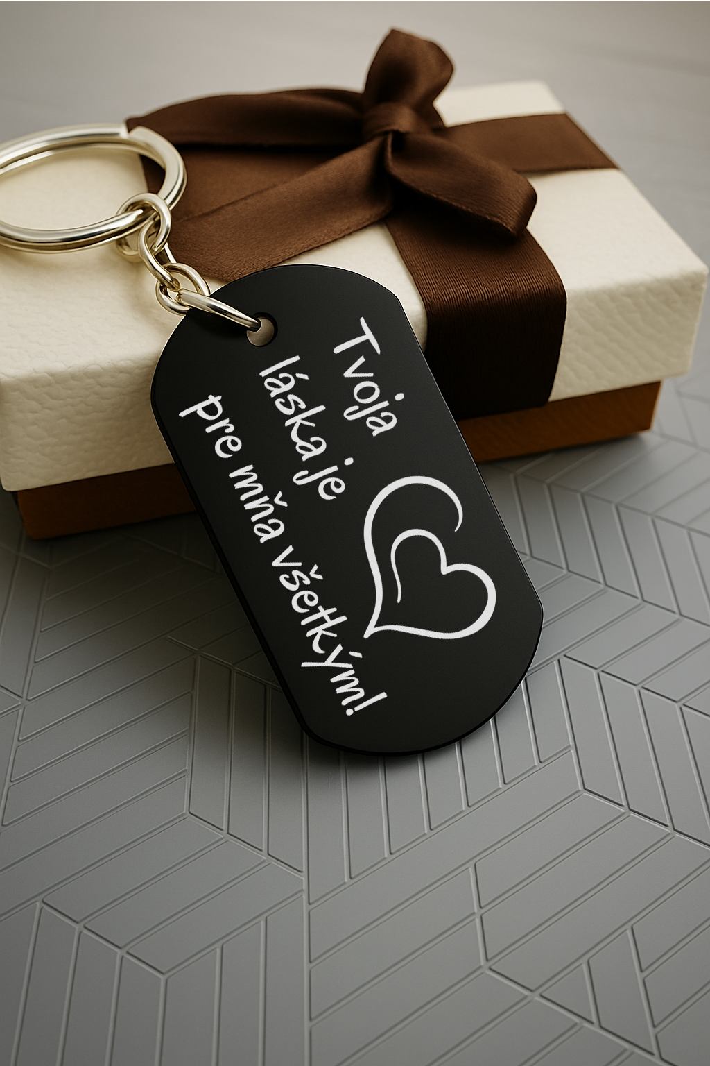 Kľúčenka P001-Milujem ťa/ Ľúbim ťa