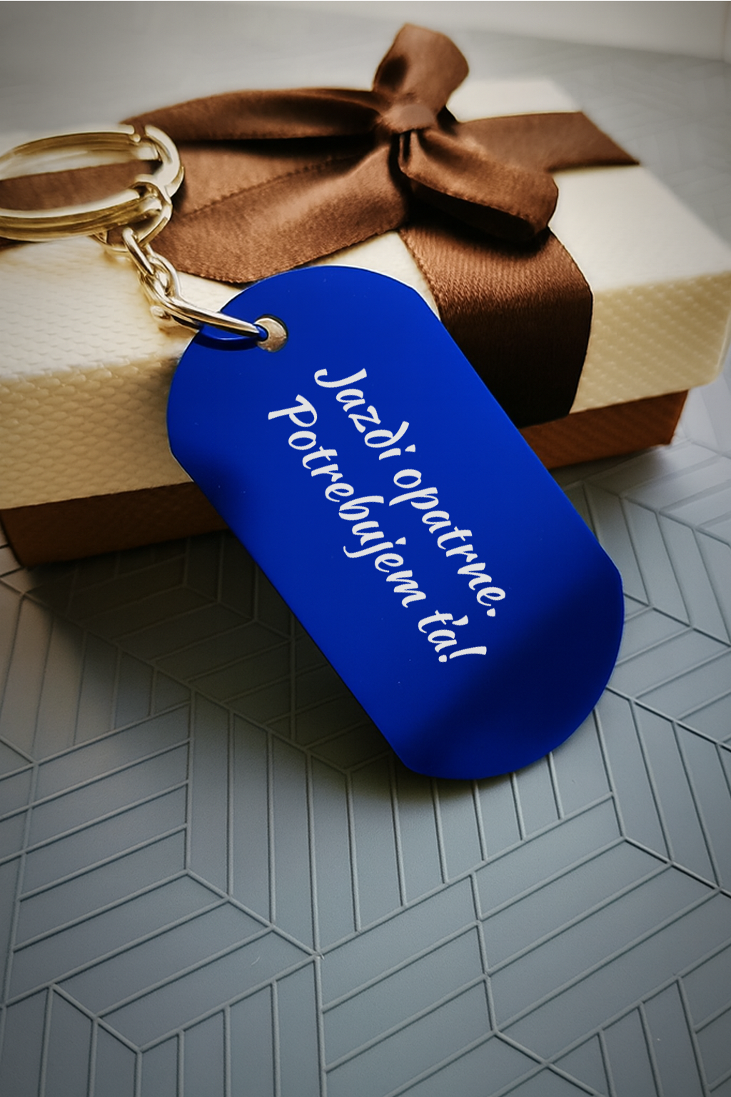 Kľúčenka P001-Jazdi opatrne