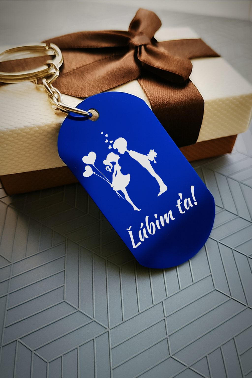 Kľúčenka P001-Milujem ťa/ Ľúbim ťa