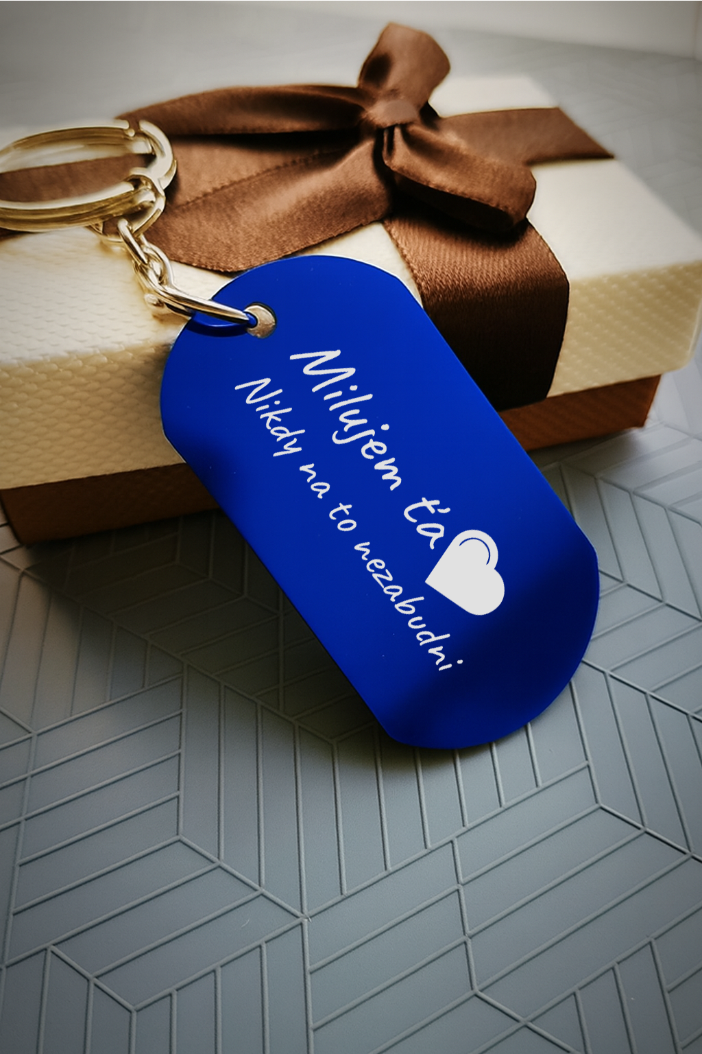 Kľúčenka P001-Milujem ťa/ Ľúbim ťa