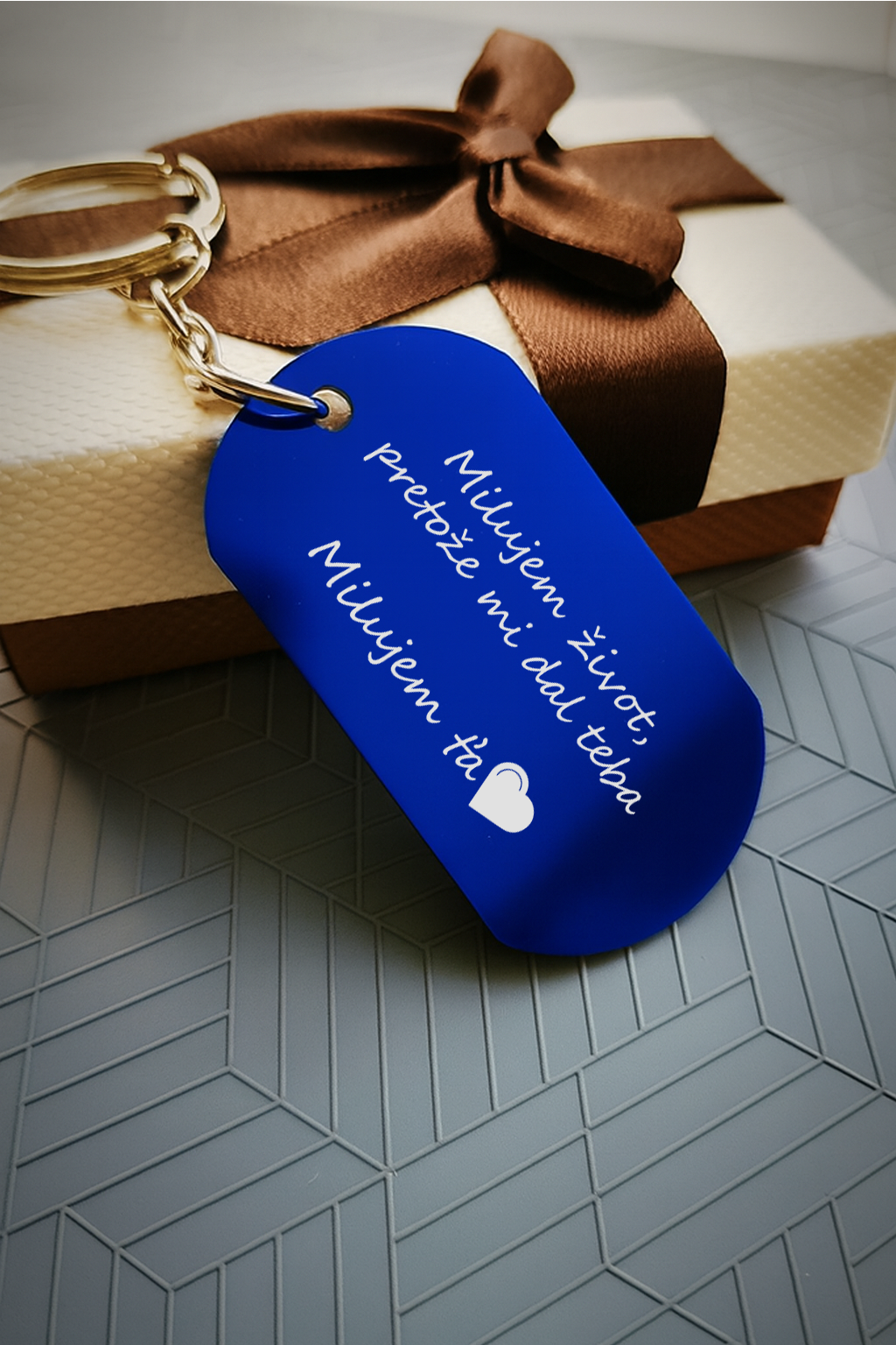 Kľúčenka P001-Milujem ťa/ Ľúbim ťa