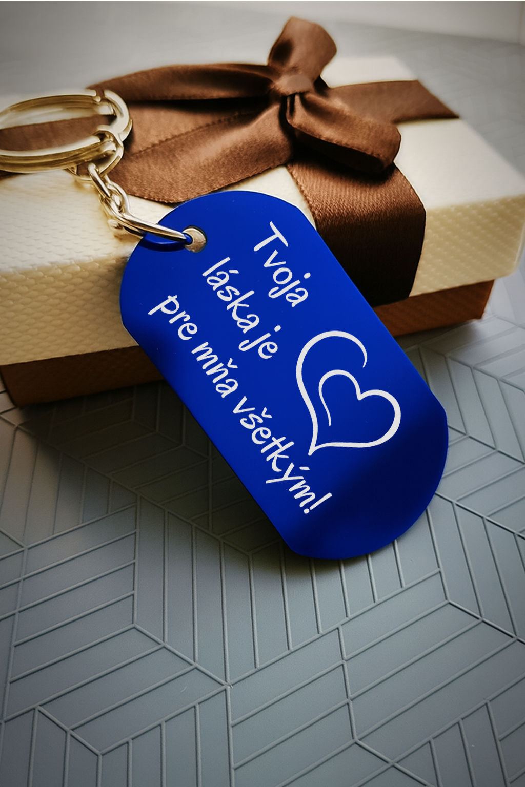 Kľúčenka P001-Milujem ťa/ Ľúbim ťa