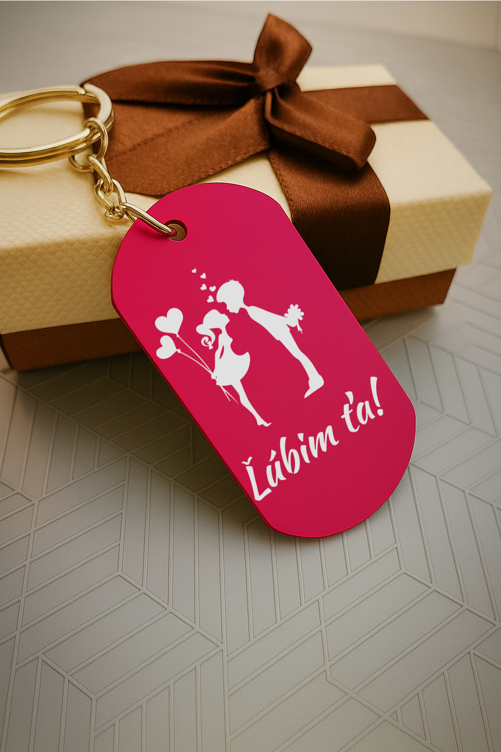 Kľúčenka P001-Milujem ťa/ Ľúbim ťa