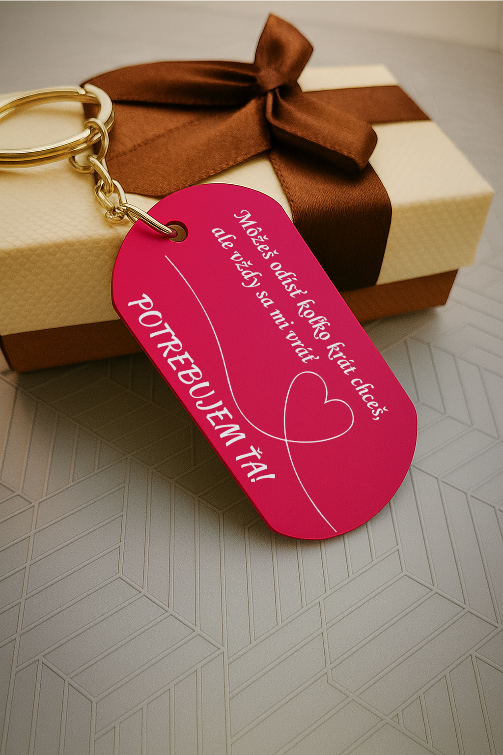 Kľúčenka P001-Potrebujem ťa / Zbožňujem ťa