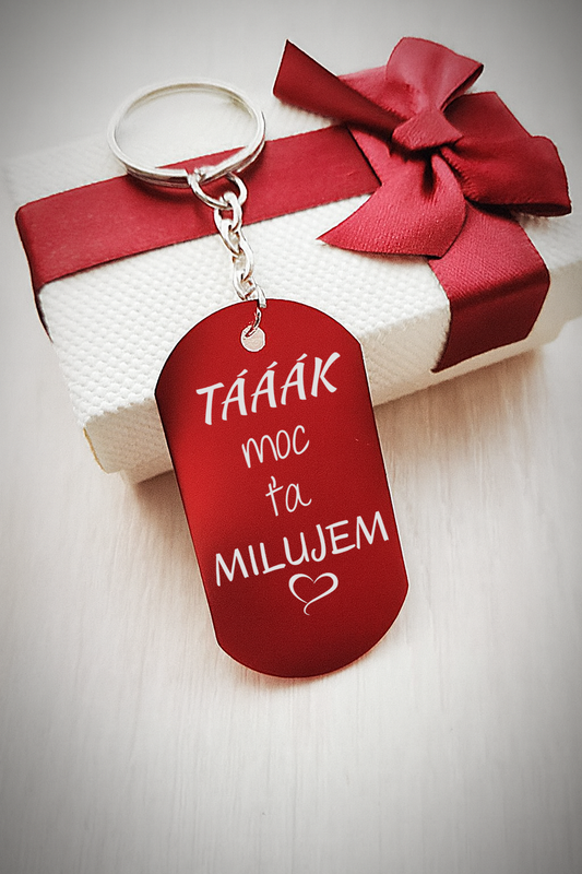 Kľúčenka P001-Milujem ťa/ Ľúbim ťa