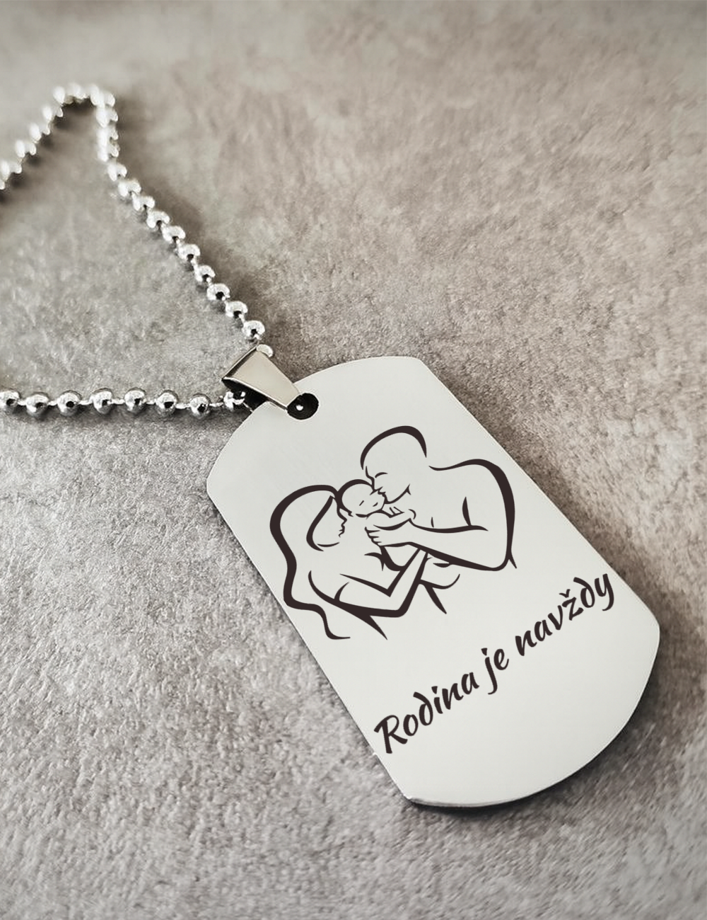 Prívesok s retiazkou T032-Rodina