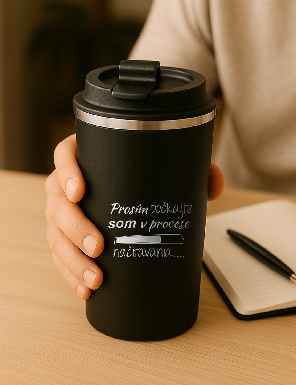 Nerezový termohrnček S012- Prosím počkajte. Som v procese načítavania