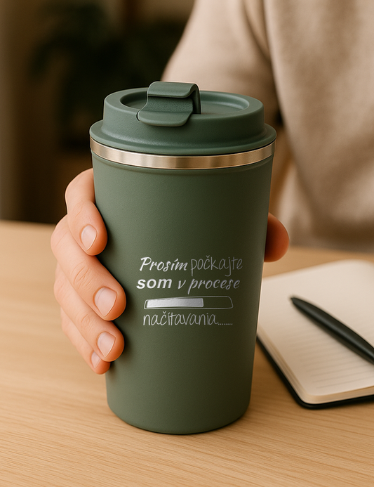 Nerezový termohrnček S012- Prosím počkajte. Som v procese načítavania